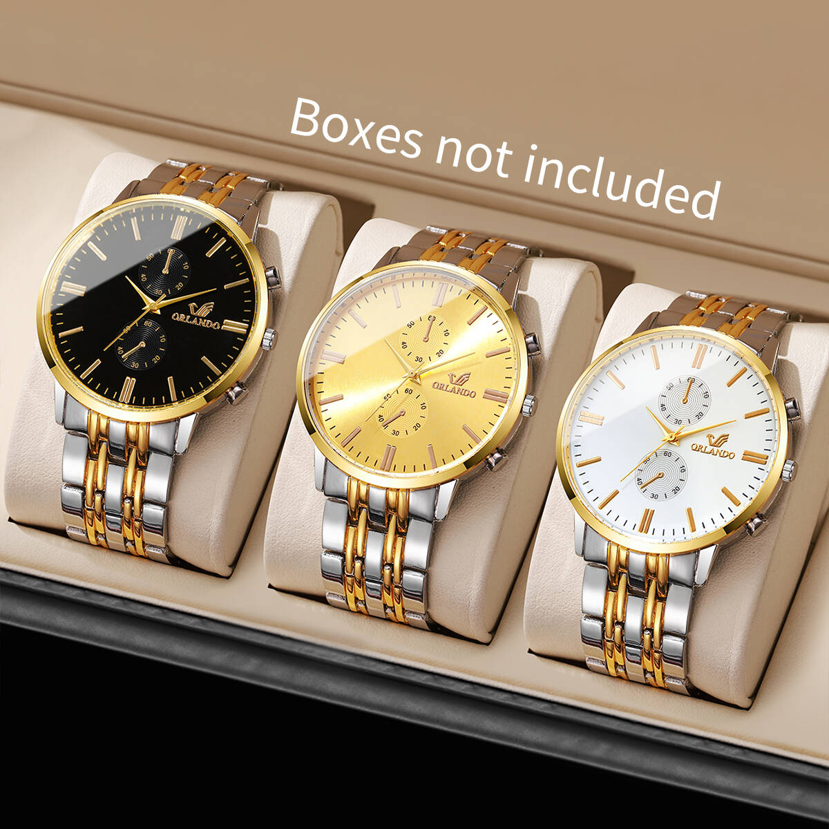 Luxury Watch Holder - 1/2/3PCS Fashion Men Business Watches Luxury