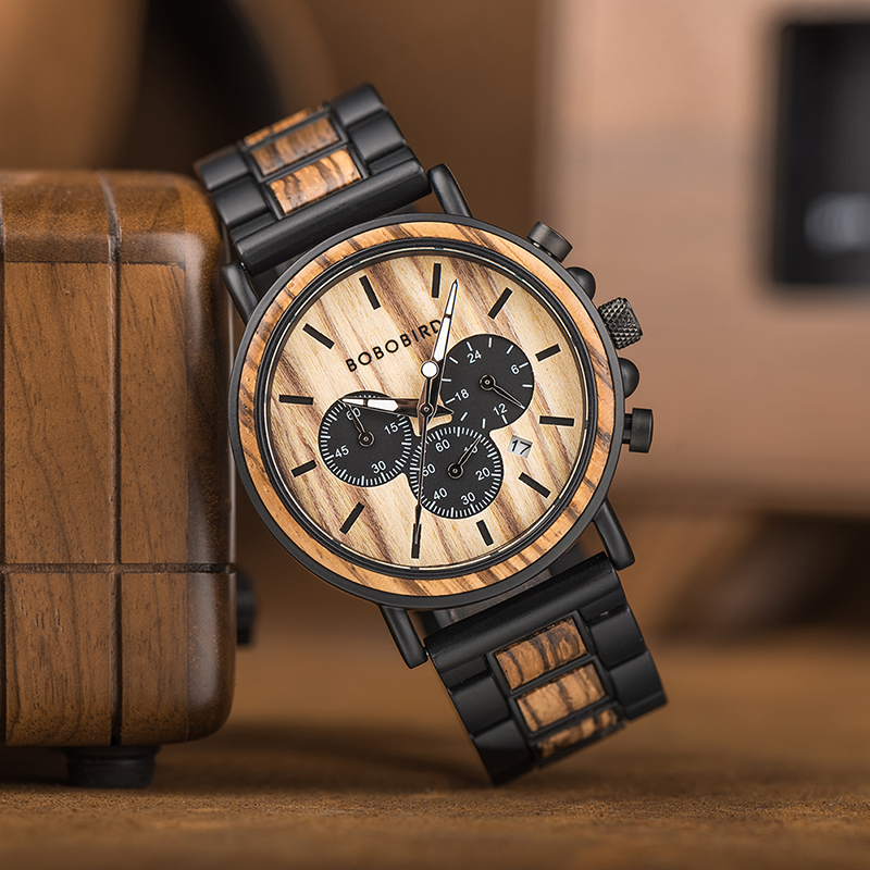 Luxury Watch Holder - BOBOBIRD Luxury Men Watch Top Quartz