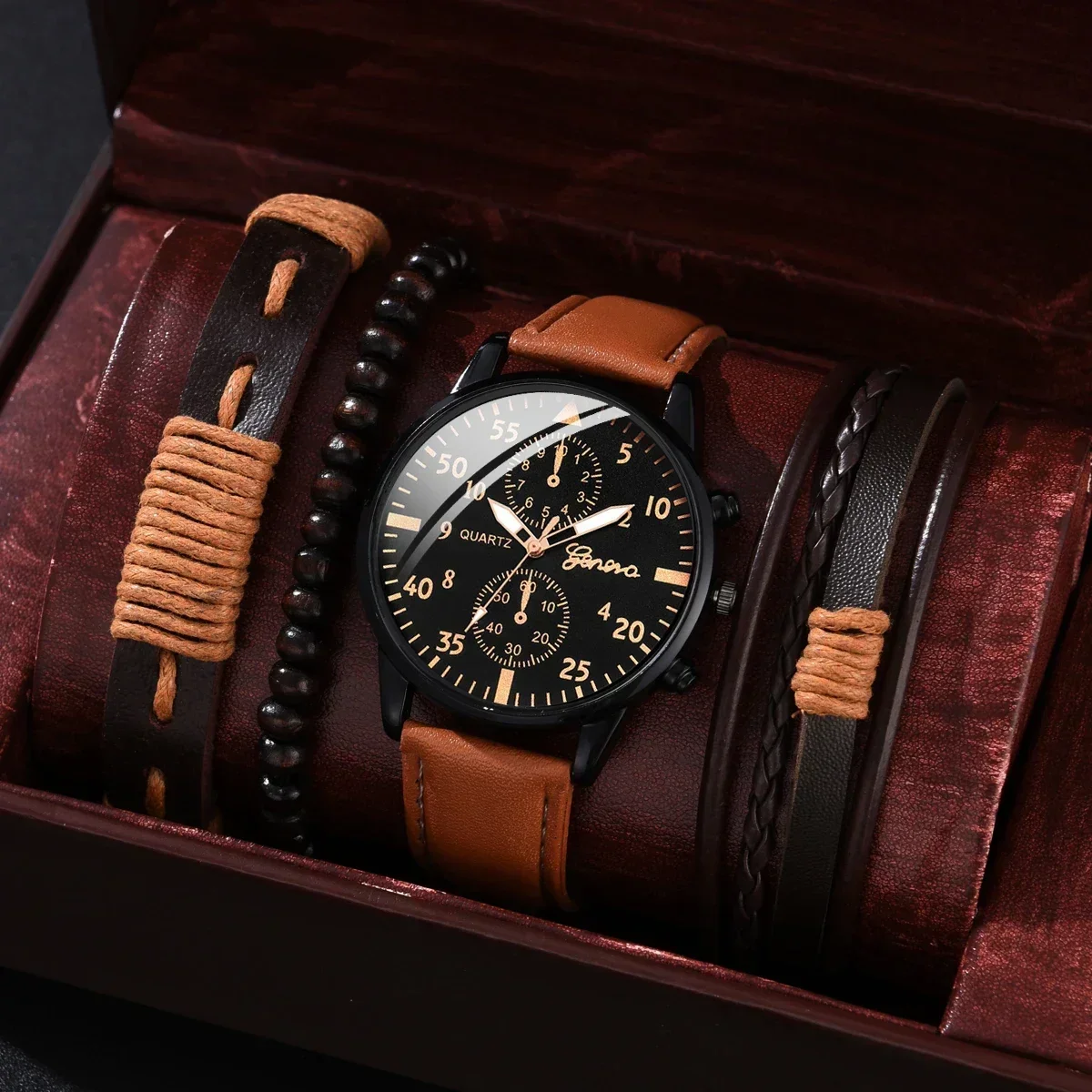 Luxury Watch Holder - 4/2/1pcs Men Sports Watches Set Man