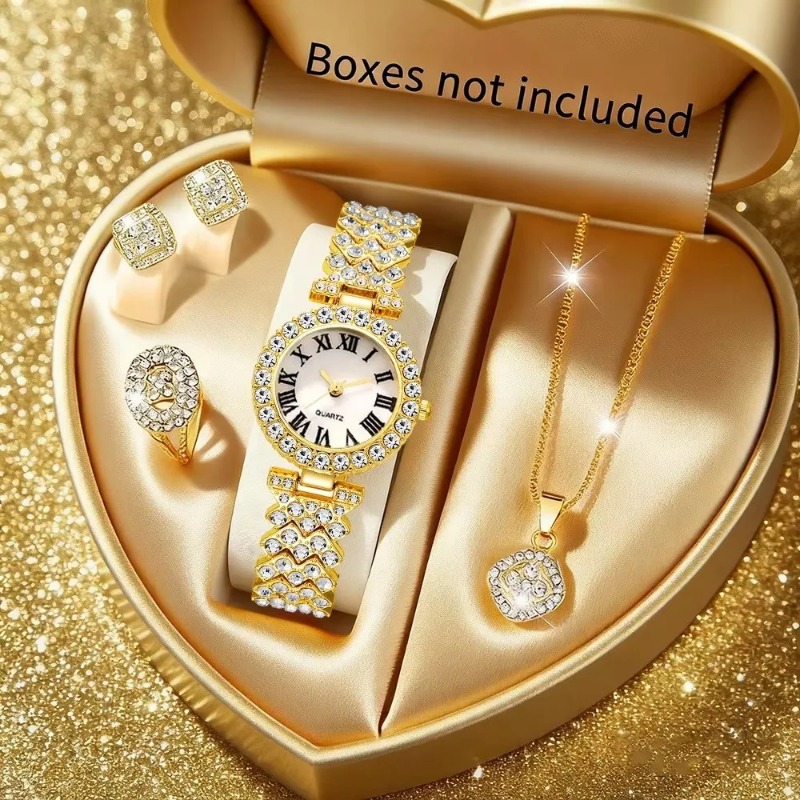 5PCS Luxury Rhinestone Women's - Luxury Watch Holder 评论和价格