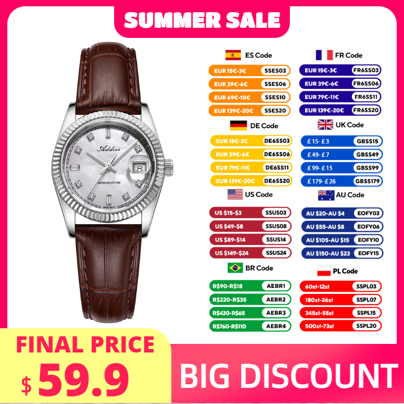 Addies 585 Quartz Woman's Watc - Ladies Luxury Watch 评论和价格