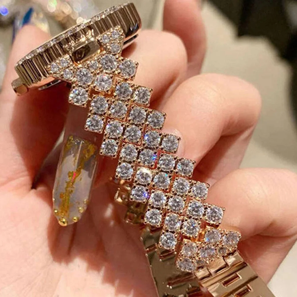 Luxury Rhinestone Watch Women  - Luxury Watch Kit 评论和价格
