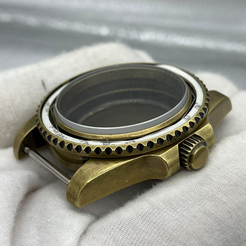 40mm Vintage Bronze Watch Case - Exhibition Caseback 评论和价格