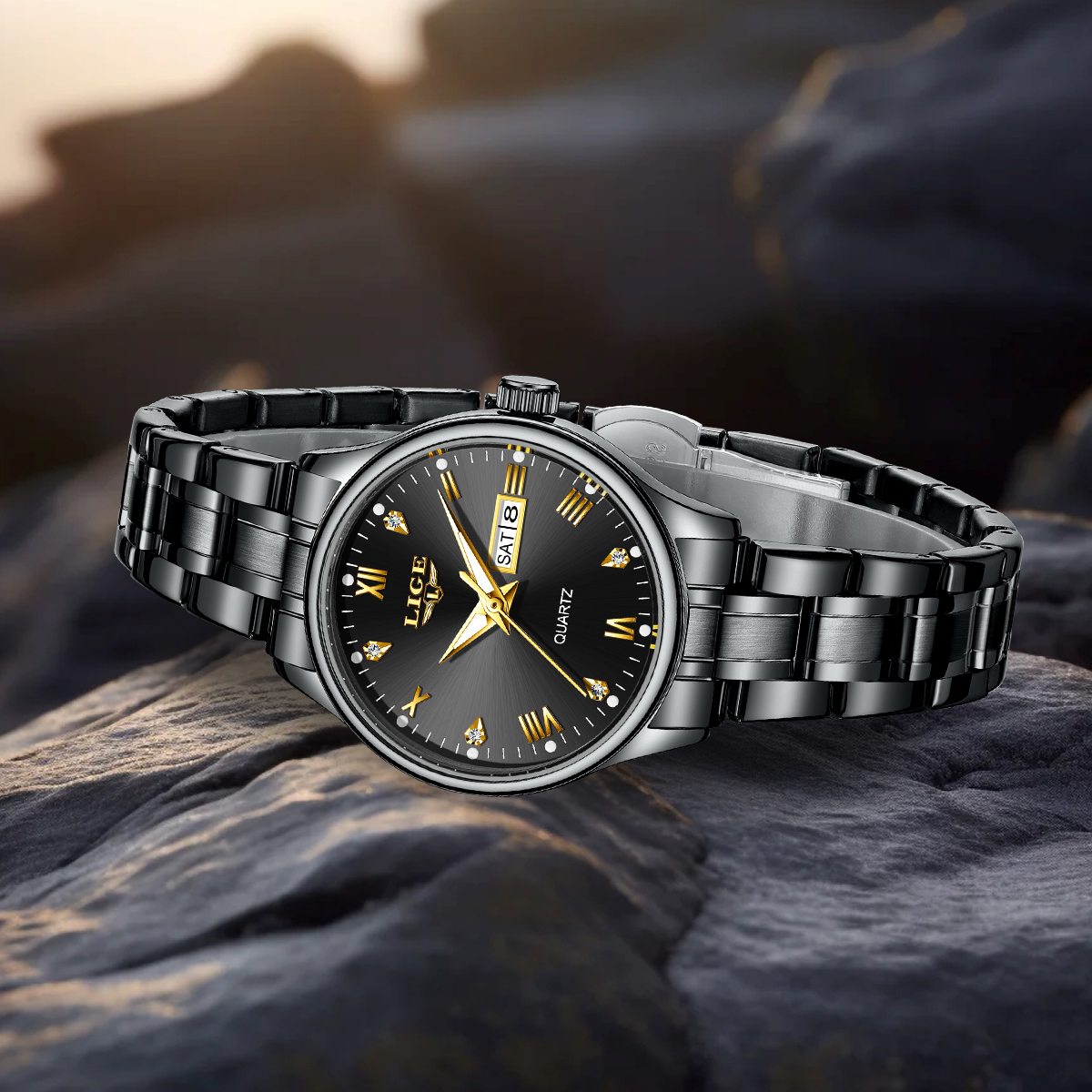 LIGE Top Band Woman Watch Clas - Lux Watch 评论和价格