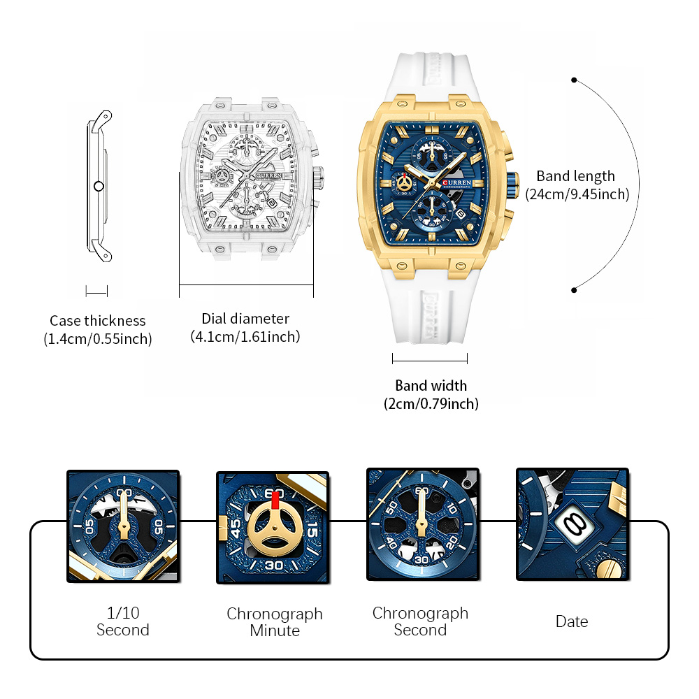 CURREN Luxury Vintage Watch fo - Luxury Watch Life 评论和价格