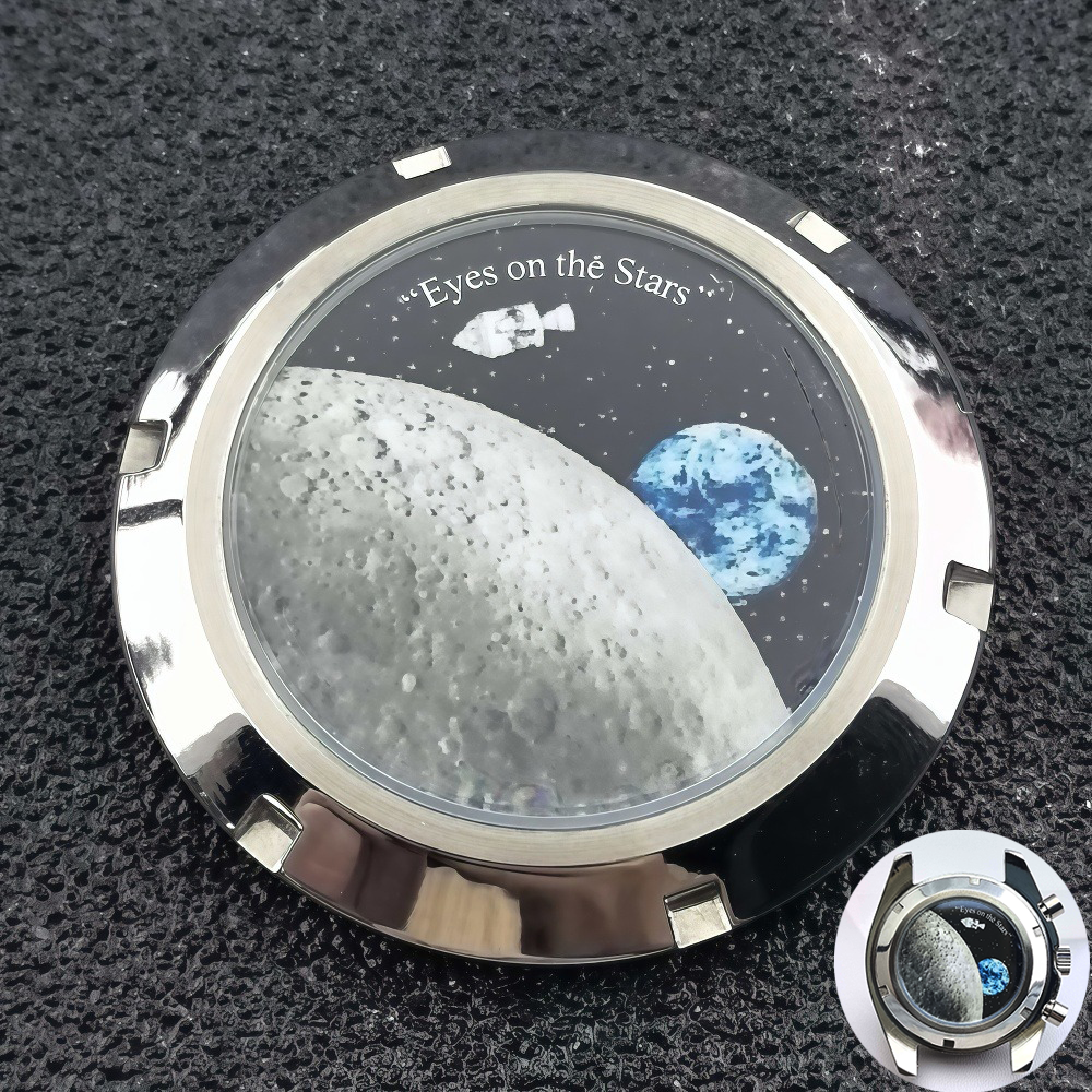 37mm Footprints/moon pattern b - Exhibition Caseback 评论和价格