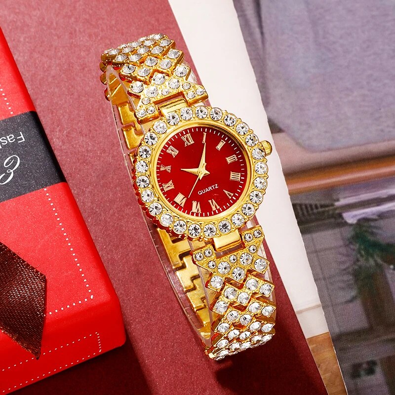 Golden Luxury Watch Women Ring - Luxury Watch Kit 评论和价格