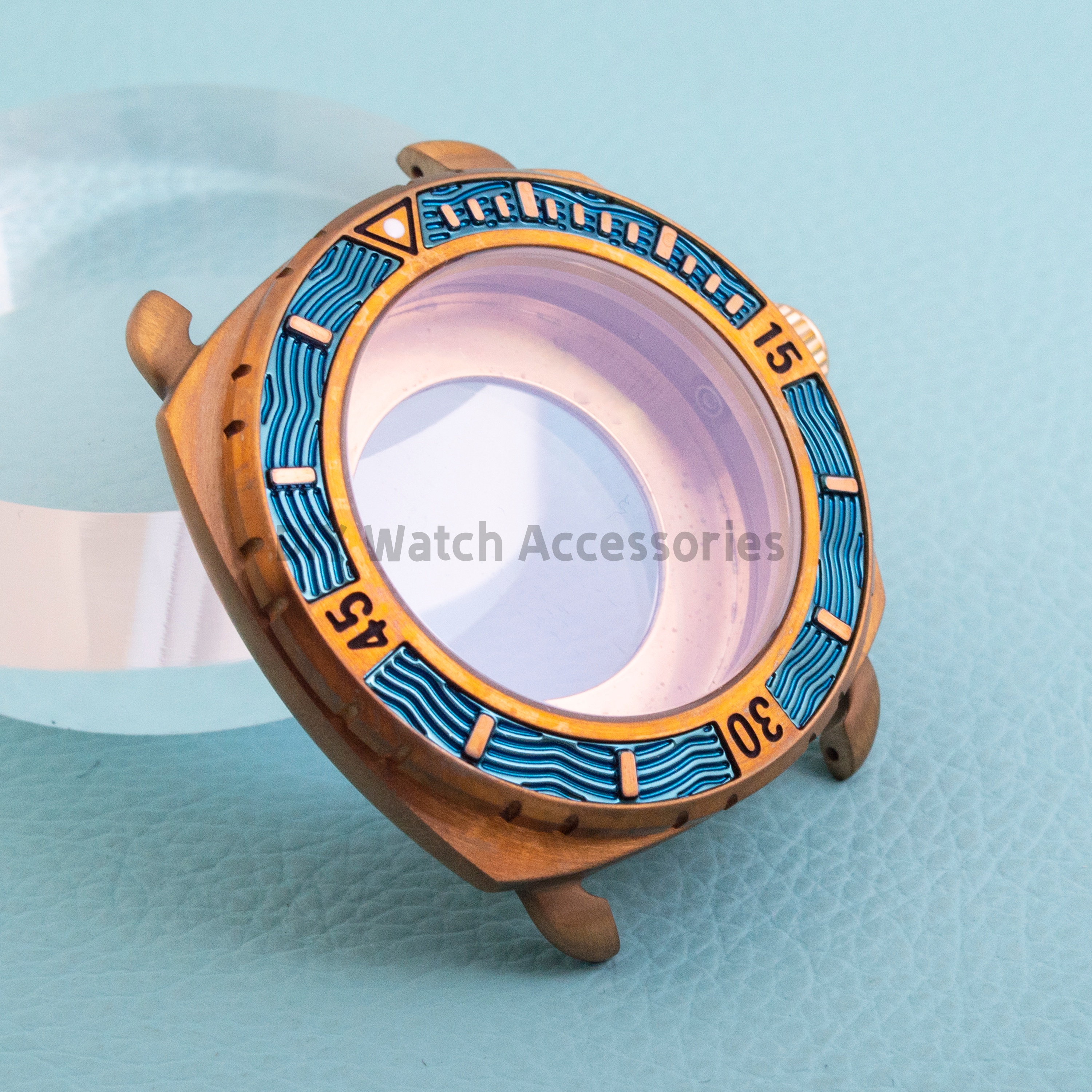 NH35 Bronze Case Watch Case Pa - Exhibition Caseback 评论和价格