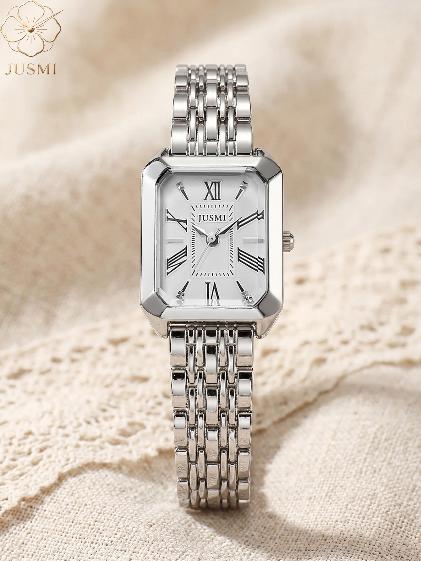 1pcs/set JUSMI Women's Square  - Luxury Watch Kit 评论和价格