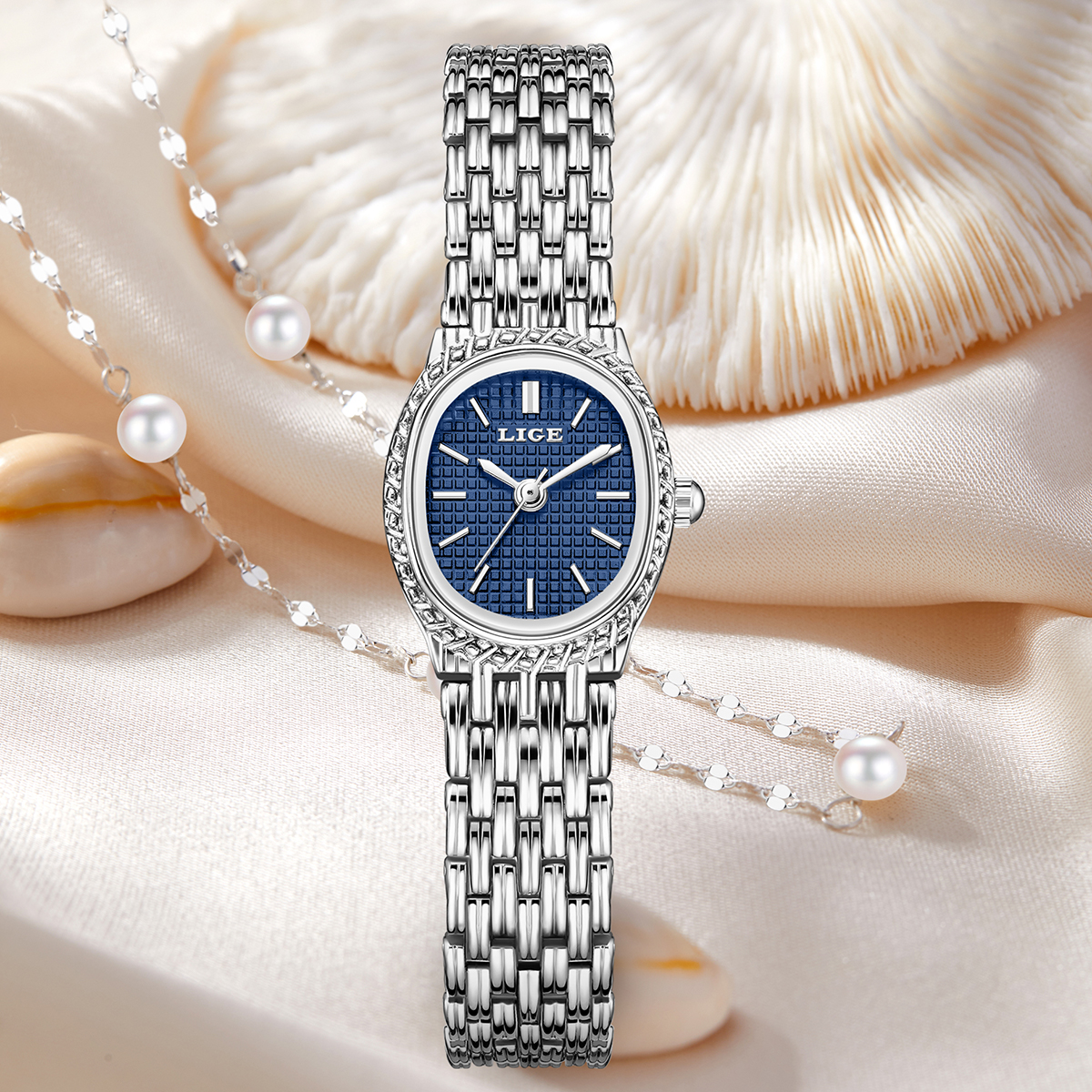 LIGE Fashion Luxury Quartz Wom - Ladies Luxury Watch 评论和价格