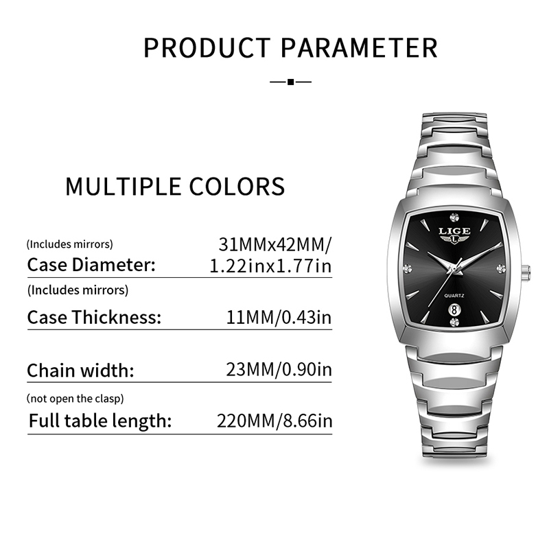 LIGE Watch women Business Luxu - Ladies Luxury Watch 评论和价格