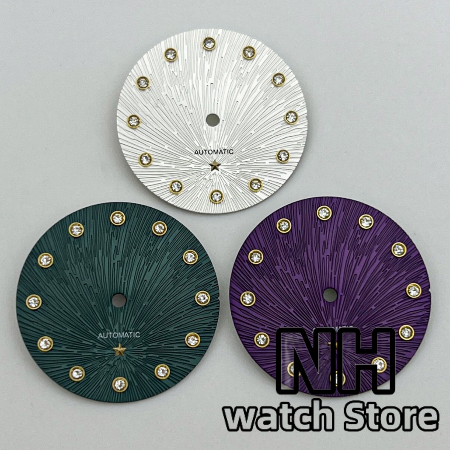 NH 24.5mm Star Watch Dial Gree - Exhibition Caseback 评论和价格