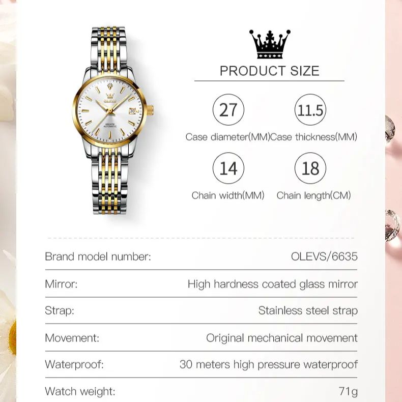 OLEVS Automatic Watch for Wome - Luxury Watch Kit 评论和价格