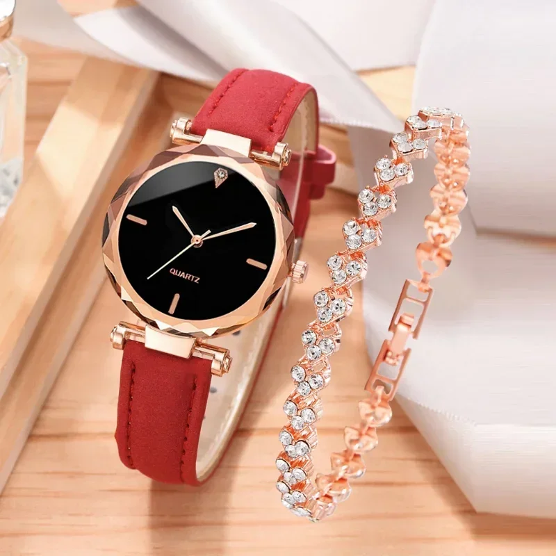 2PCS Set Luxury Watch Women Br - Lux Watch 评论和价格