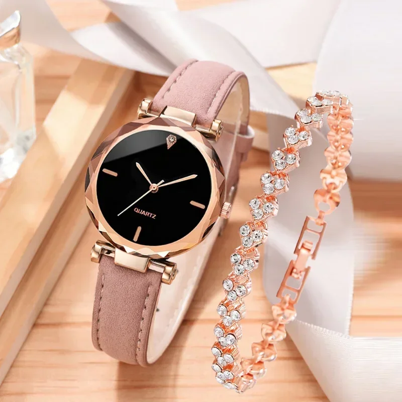 2PCS Set Luxury Watch Women Br - Lux Watch 评论和价格