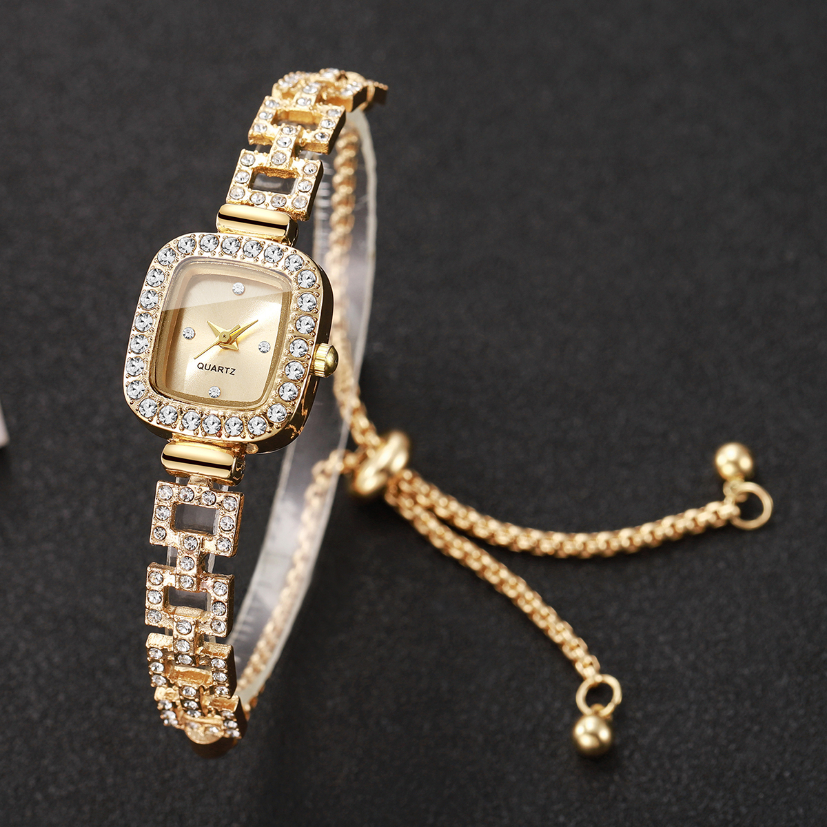 Luxury Rhinestone Bracelet Str - Luxury Watch Holder 评论和价格