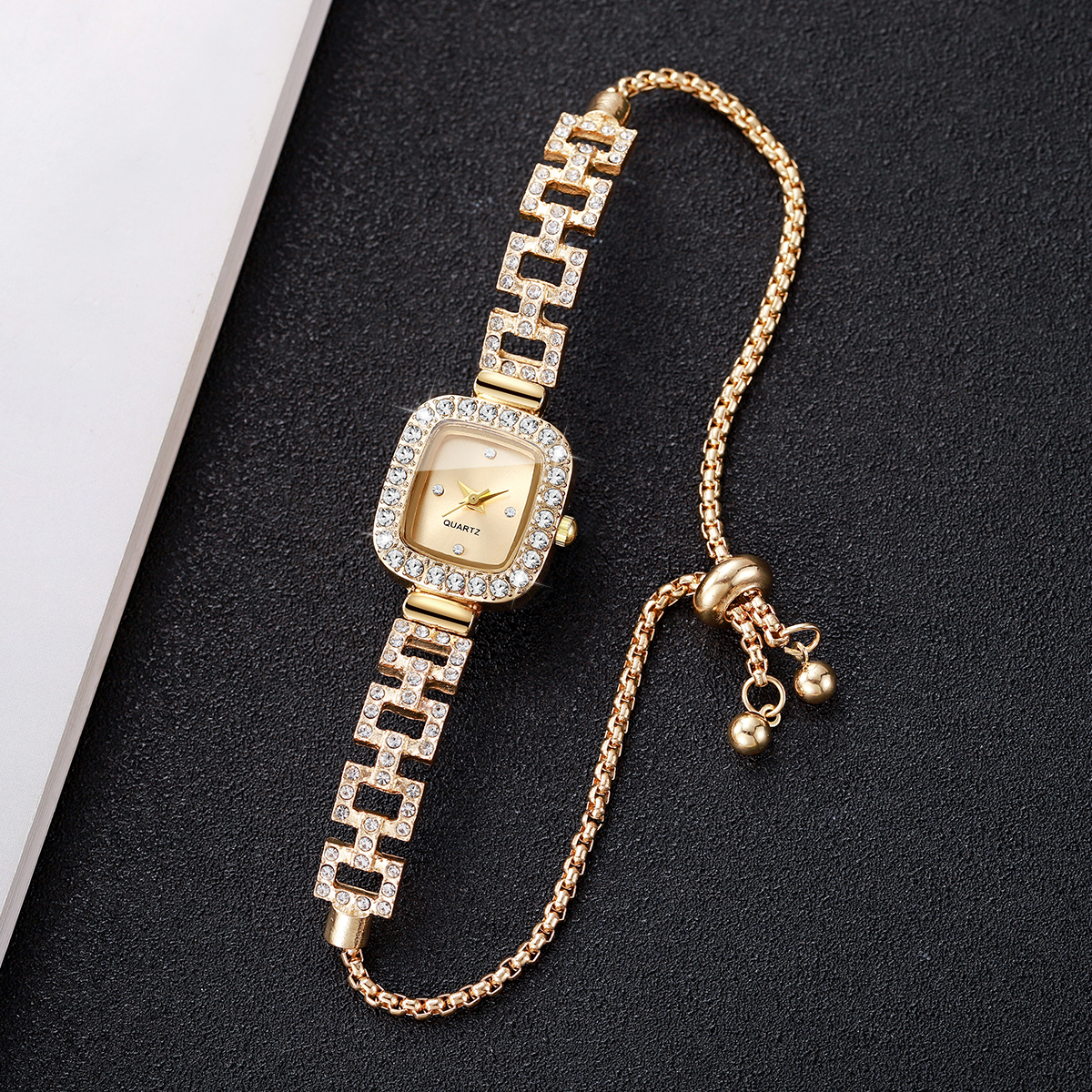 Luxury Rhinestone Bracelet Str - Luxury Watch Holder 评论和价格