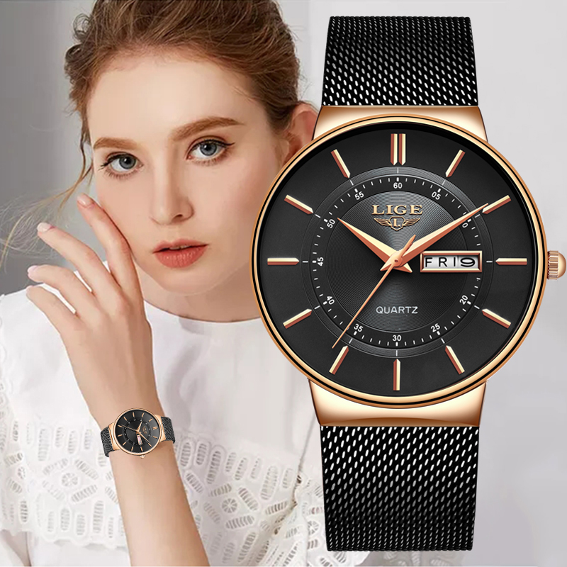LIGE Women Watches Luxury Bran - Lux Watch 评论和价格