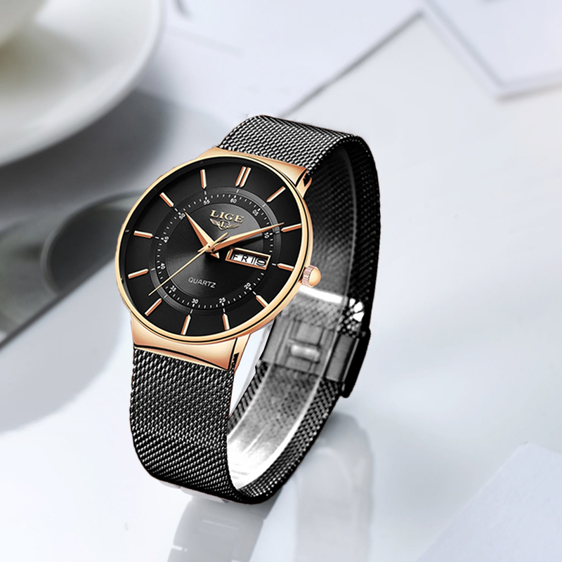 LIGE Women Watches Luxury Bran - Lux Watch 评论和价格