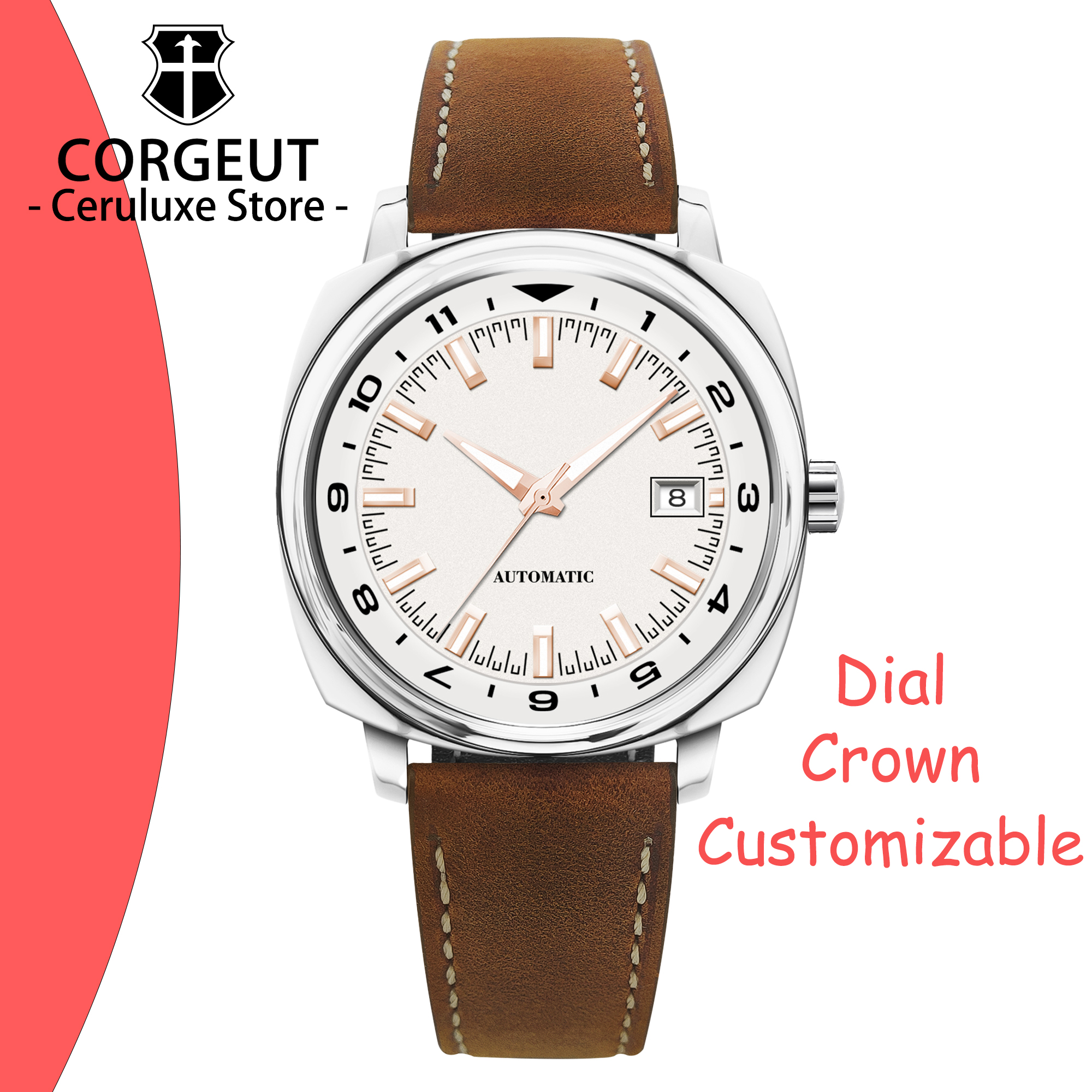CUSTOM 42MM Stainless Steel Sa - Luxury Watch Life 评论和价格