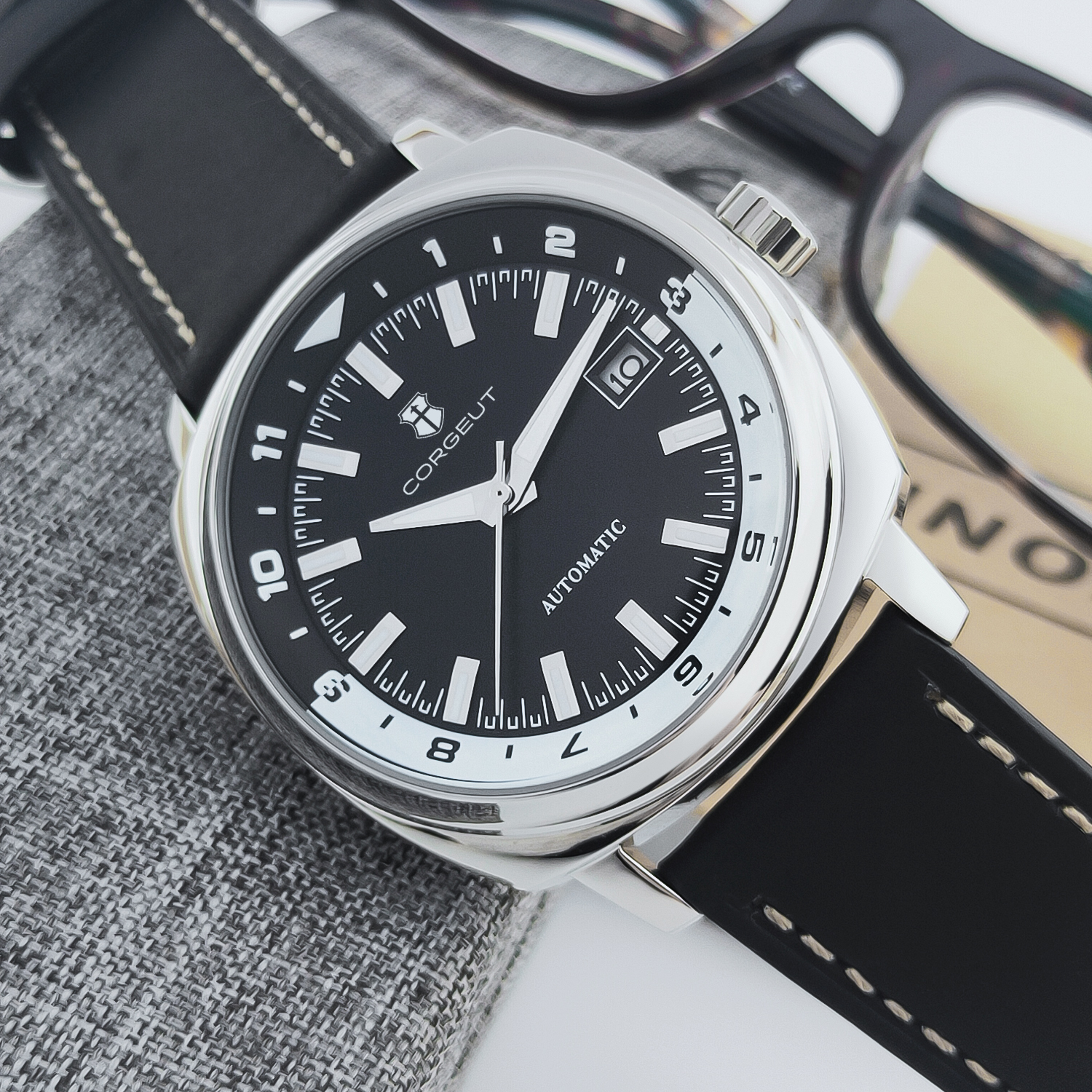 CUSTOM 42MM Stainless Steel Sa - Luxury Watch Life 评论和价格