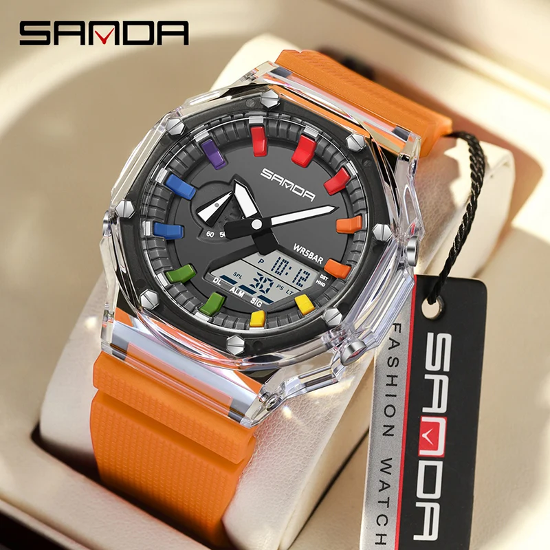 SANDA G style Men Watch Countd - Luxury Watch G Shock 评论和价格