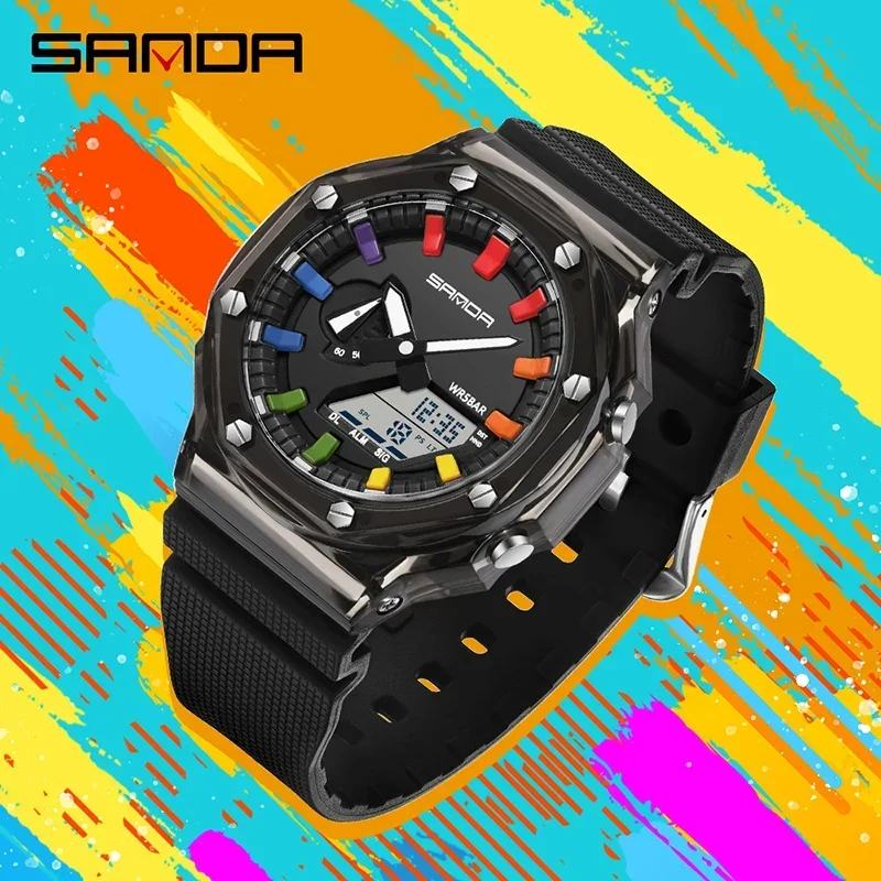SANDA G style Men Watch Countd - Luxury Watch G Shock 评论和价格