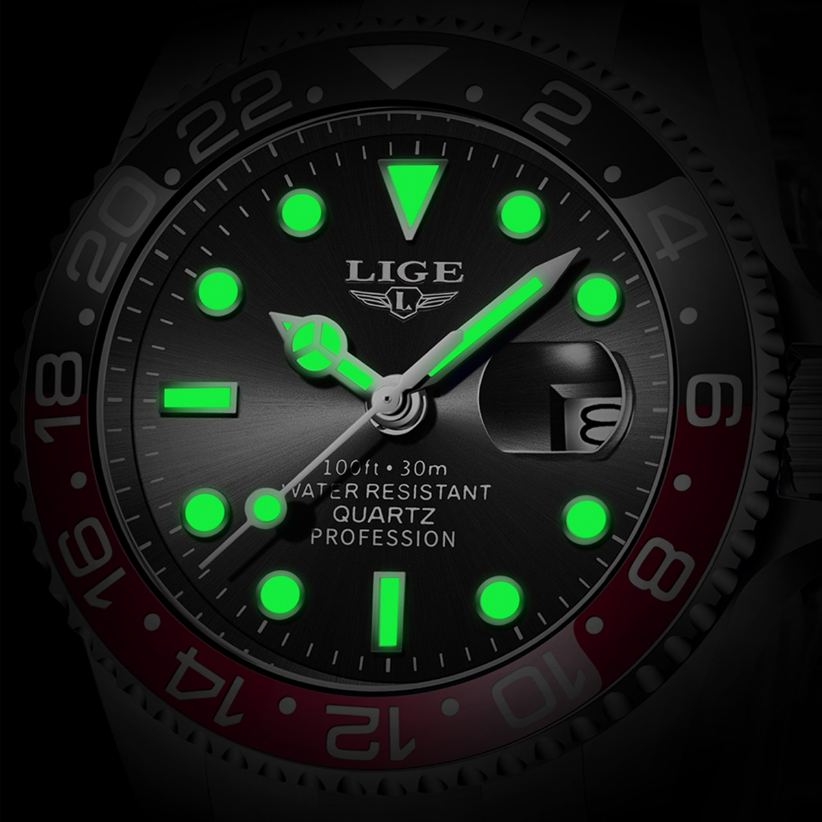 LIGE New Luxury Couple Watches - Luxury Watch Holder 评论和价格