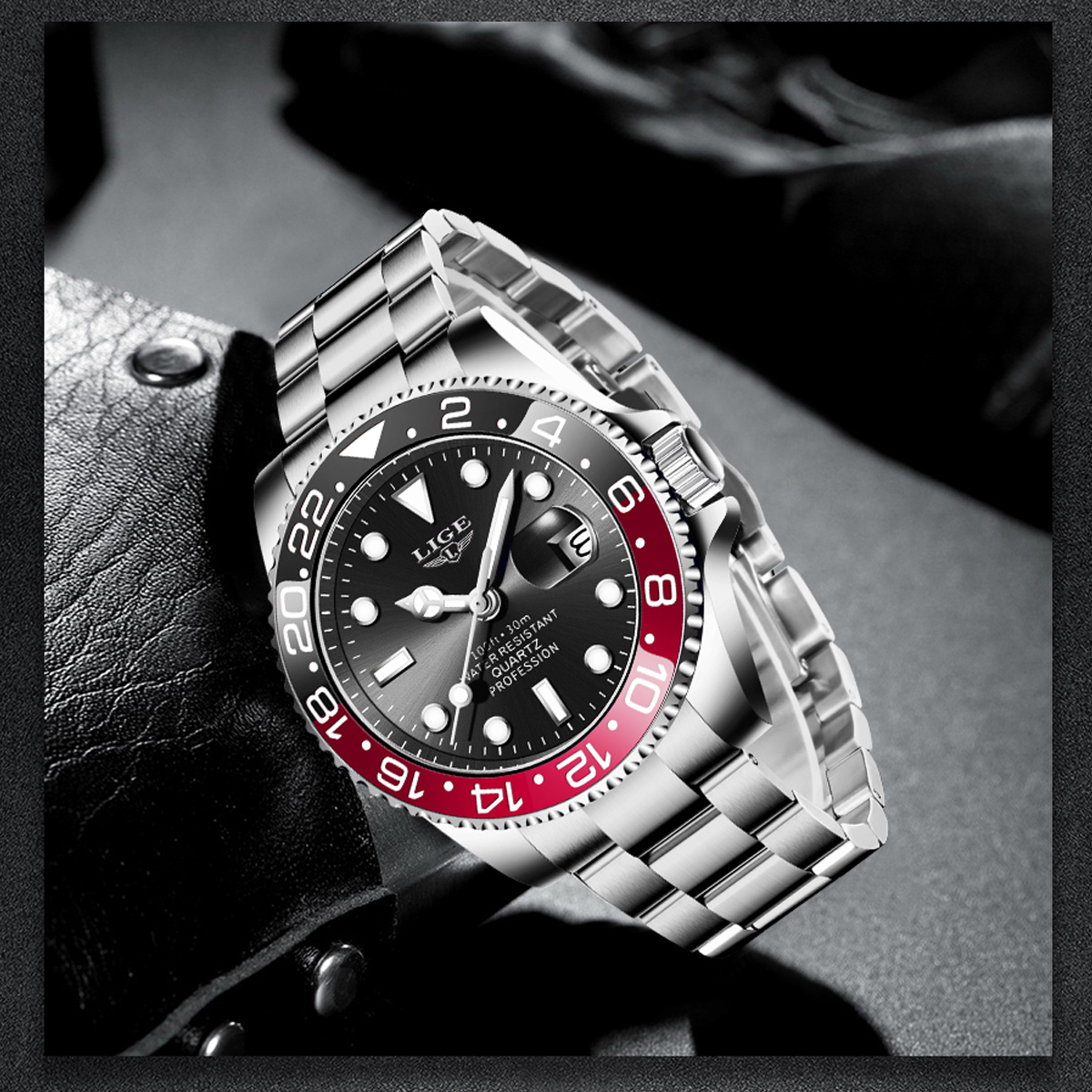 LIGE New Luxury Couple Watches - Luxury Watch Holder 评论和价格