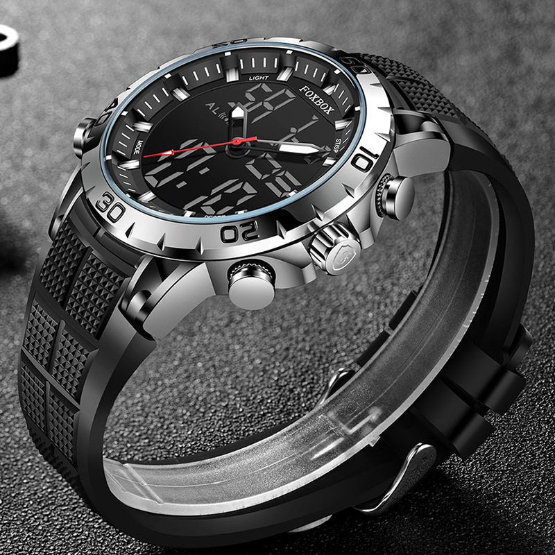 FOXBOX Mens Watches Sports Top - Luxury Watch Holder 评论和价格