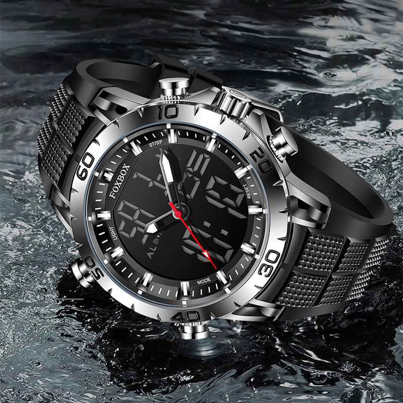 FOXBOX Mens Watches Sports Top - Luxury Watch Holder 评论和价格